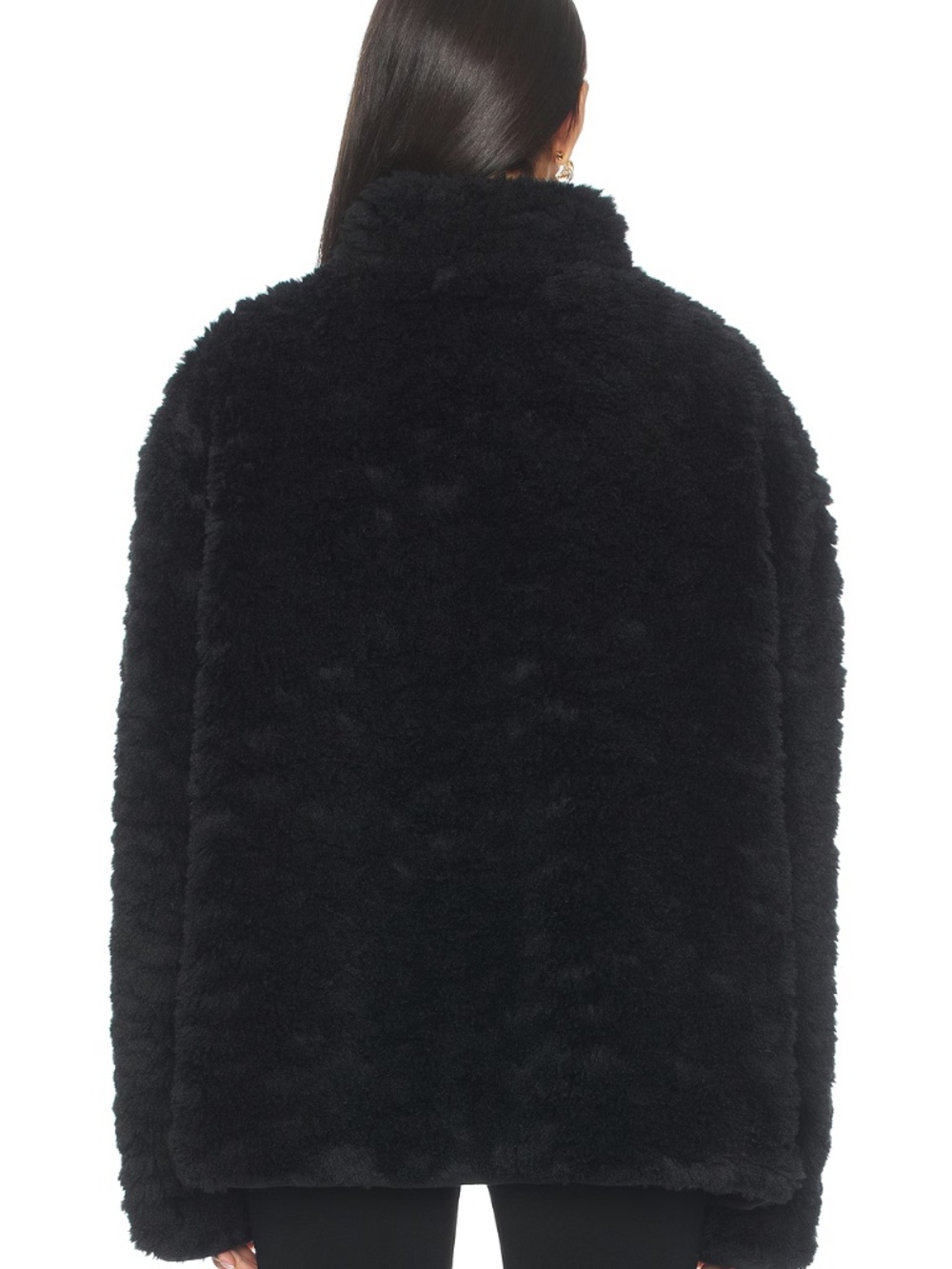 NWT Faux Fur Zip Up Mock Neck Jacket SKIMS (Sold Out) M - Picture 5 of 16